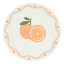 Tafelservice "Charlie" und "Fruity" Porzellan, 12 Teile, Rosa Rosa