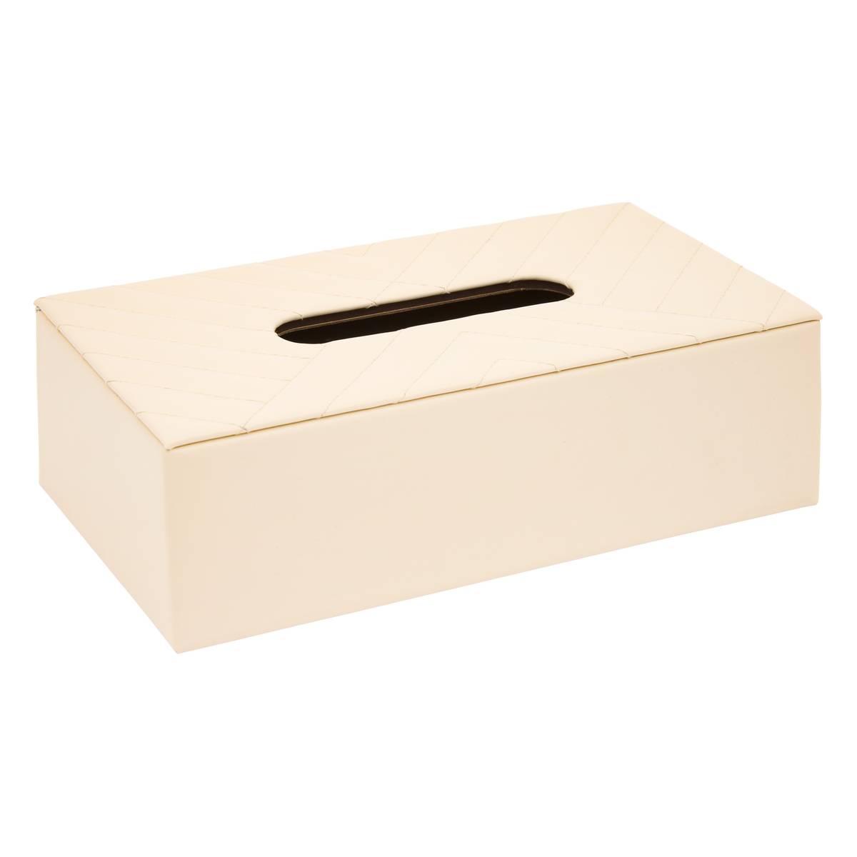 Taschentuchbox "Natty" Weiß, 25,1x14,1 cm Weiß