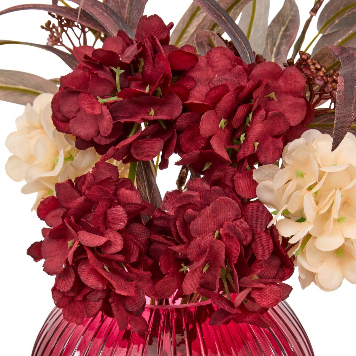 Blumenarrangement "Night Crush" H.30 cm Bordeaux
