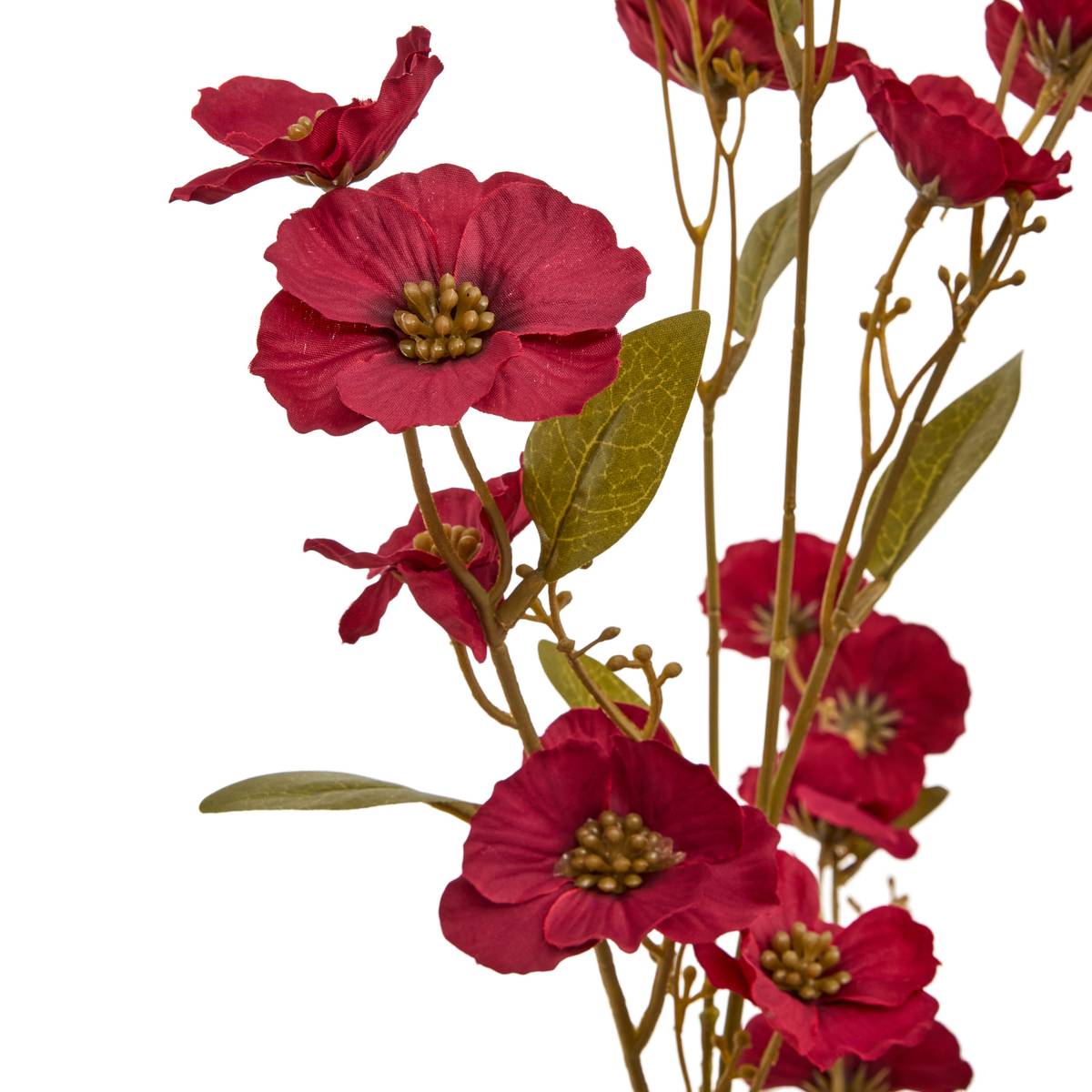 Künstliche Blume "Crush" H.93 cm Bordeaux