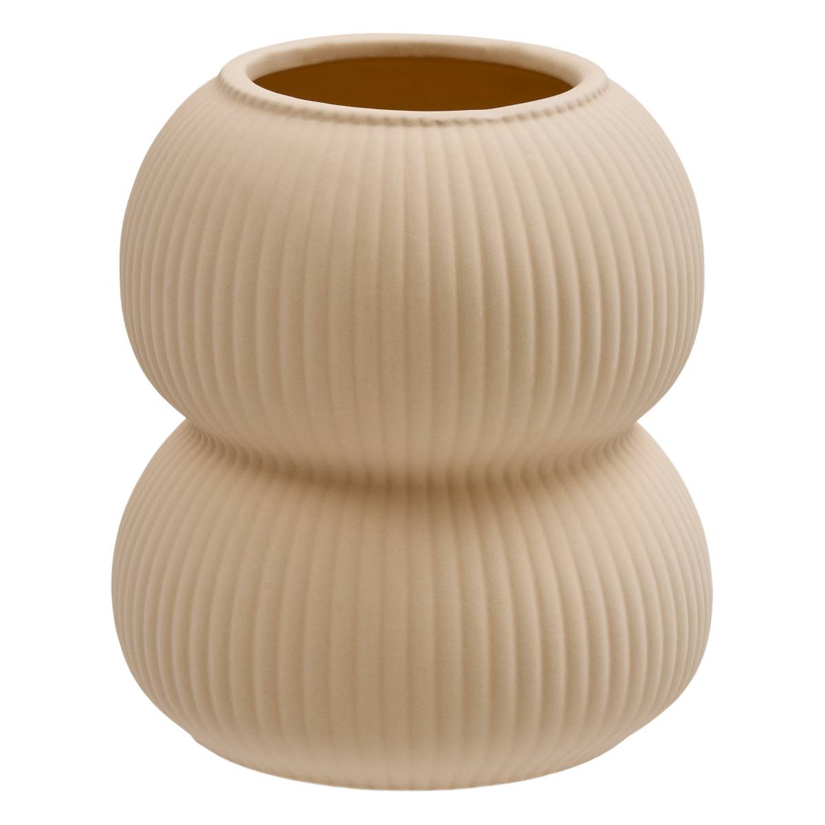 Vase "Lucia" Dolomit, Sand, H.16 cm Sand