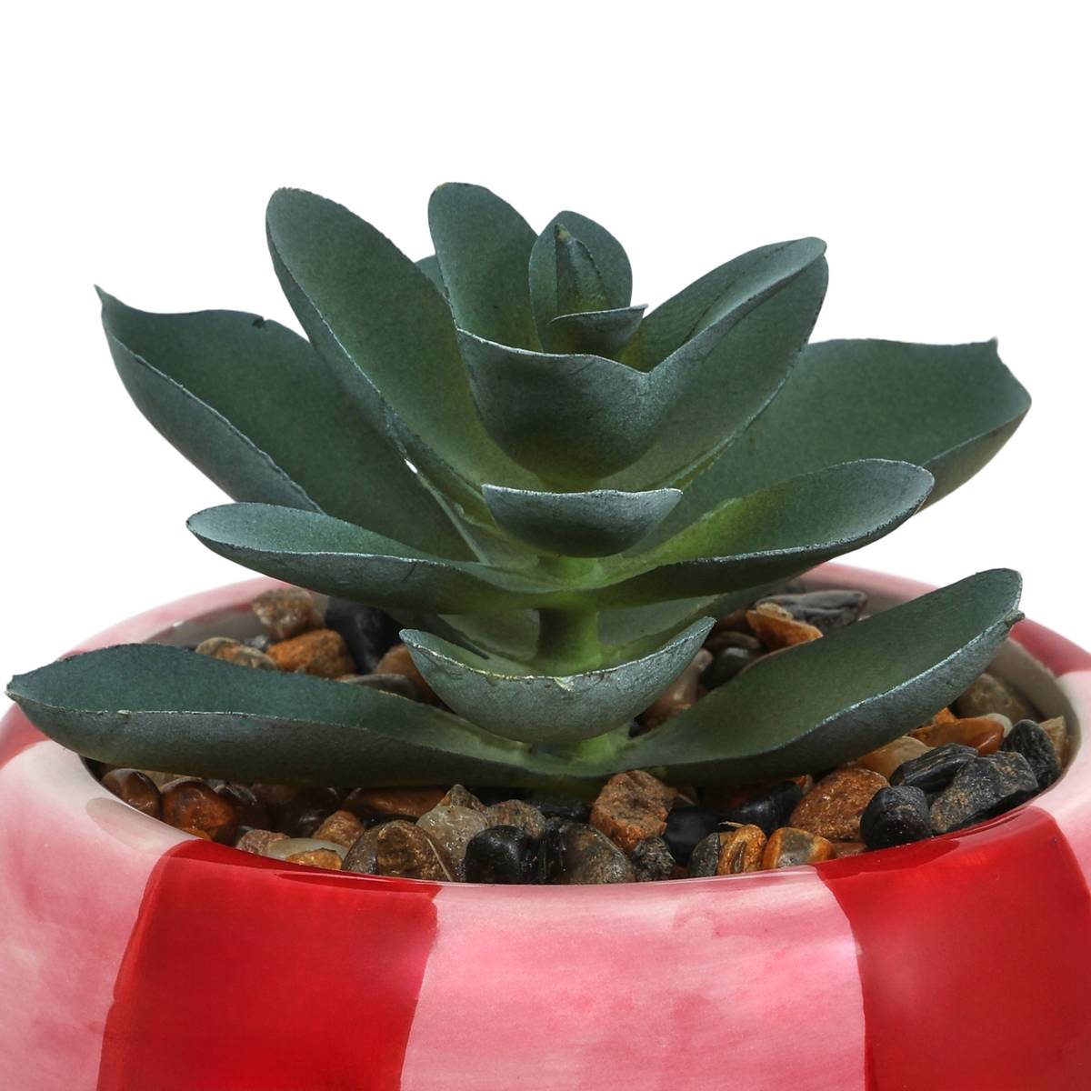 Künstliche Topfpflanze "Neya" H.10 cm Grün