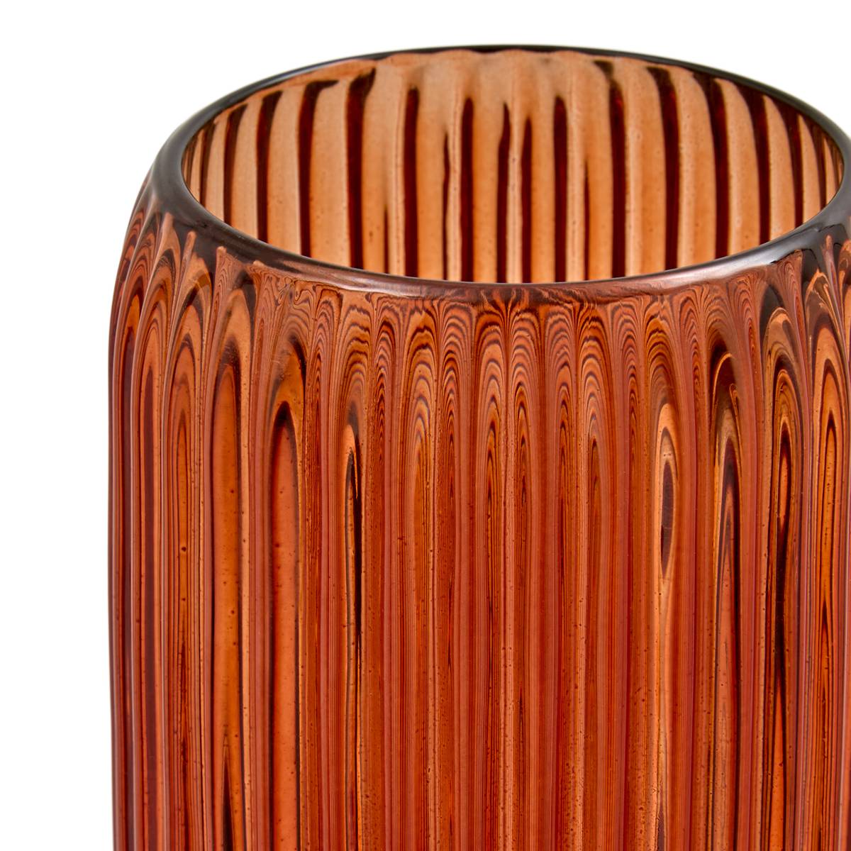 Vase "Loumi" Glas, H.19,2 cm Bernstein