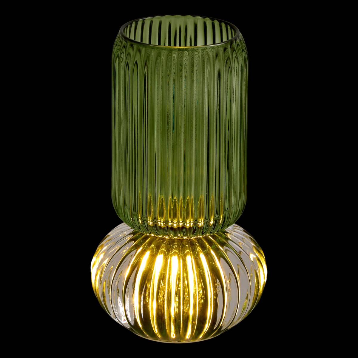 Vase "Loumi" Glas, H.19,2 cm Bernstein