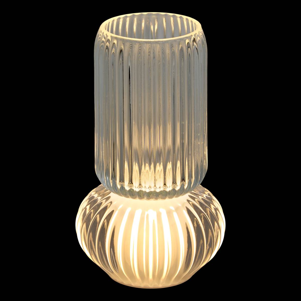 Vase "Loumi" Glas, H.19,2 cm Bernstein