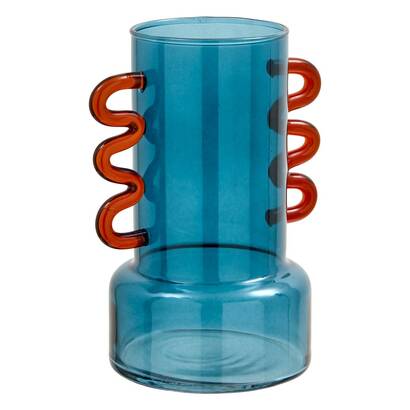 Vase "homy" glas, h.17 cm