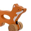 Kinder-Nachziehspielzeug aus Holz "Lino" 12,6x5,2 cm Braun