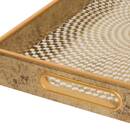 2er-Set Tabletts "Elya" Verre, 45x30 cm Gold
