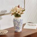 Vase "Japo" Dolomit, Hellblau, H.23,5 cm Hellblau