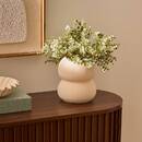 Vase "Lucia" Dolomit, Sand, H.16 cm Sand