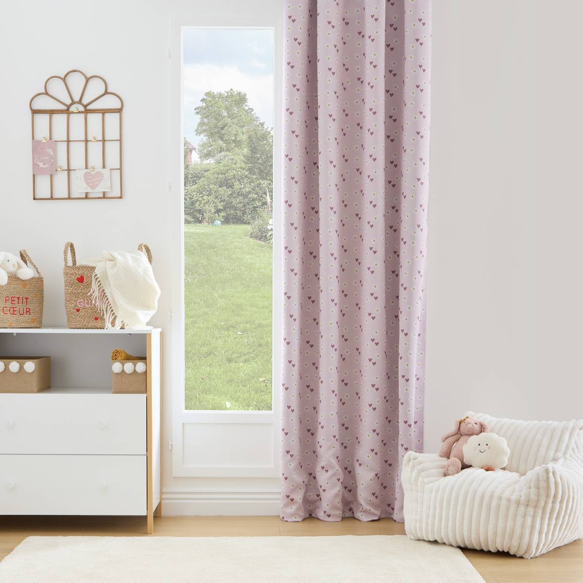 Verdunkelungsvorhang für Kinder Billie , Rosa, 260x140 cm