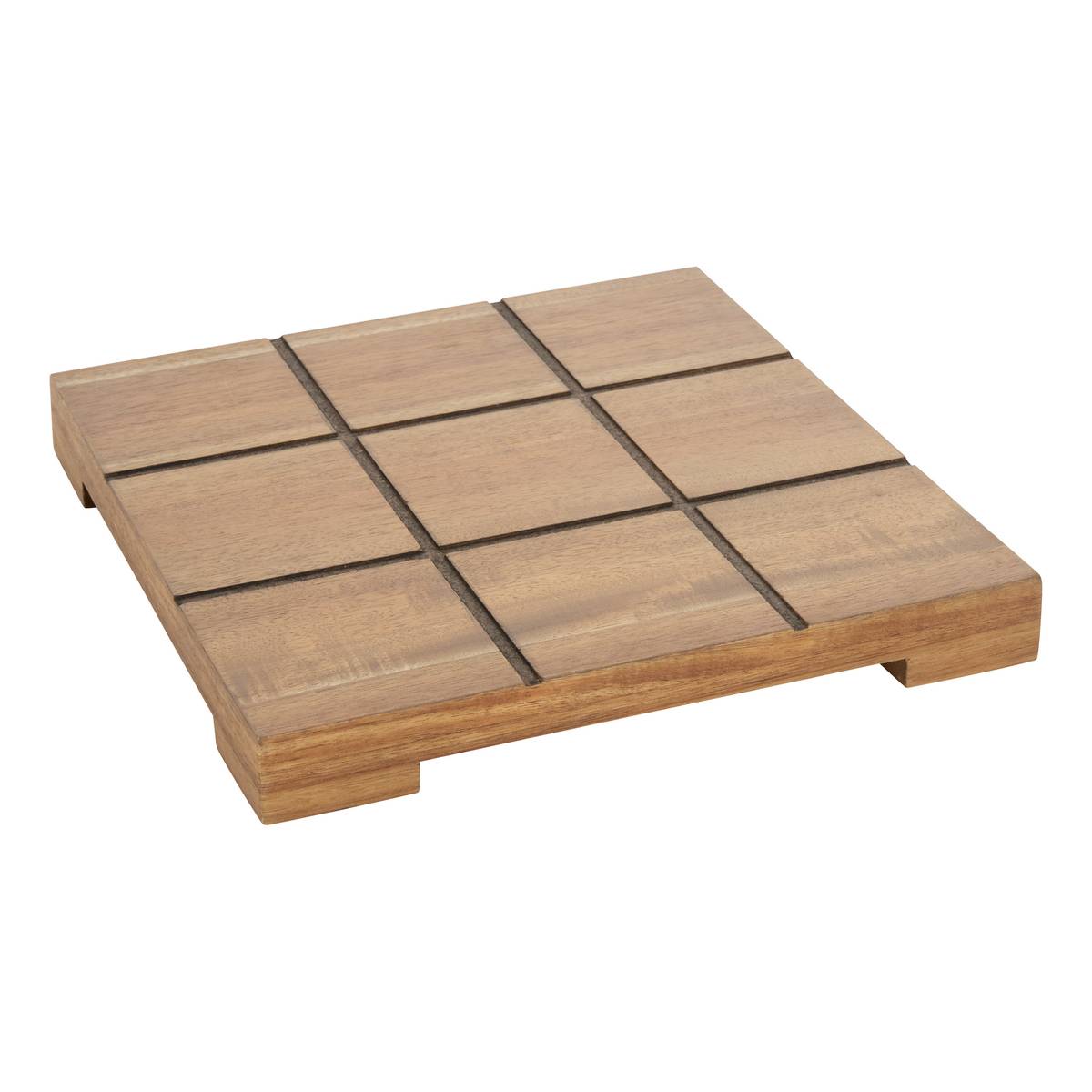 Tic-Tac-Toe "Ivane" Akazie, 27x27 cm Beige