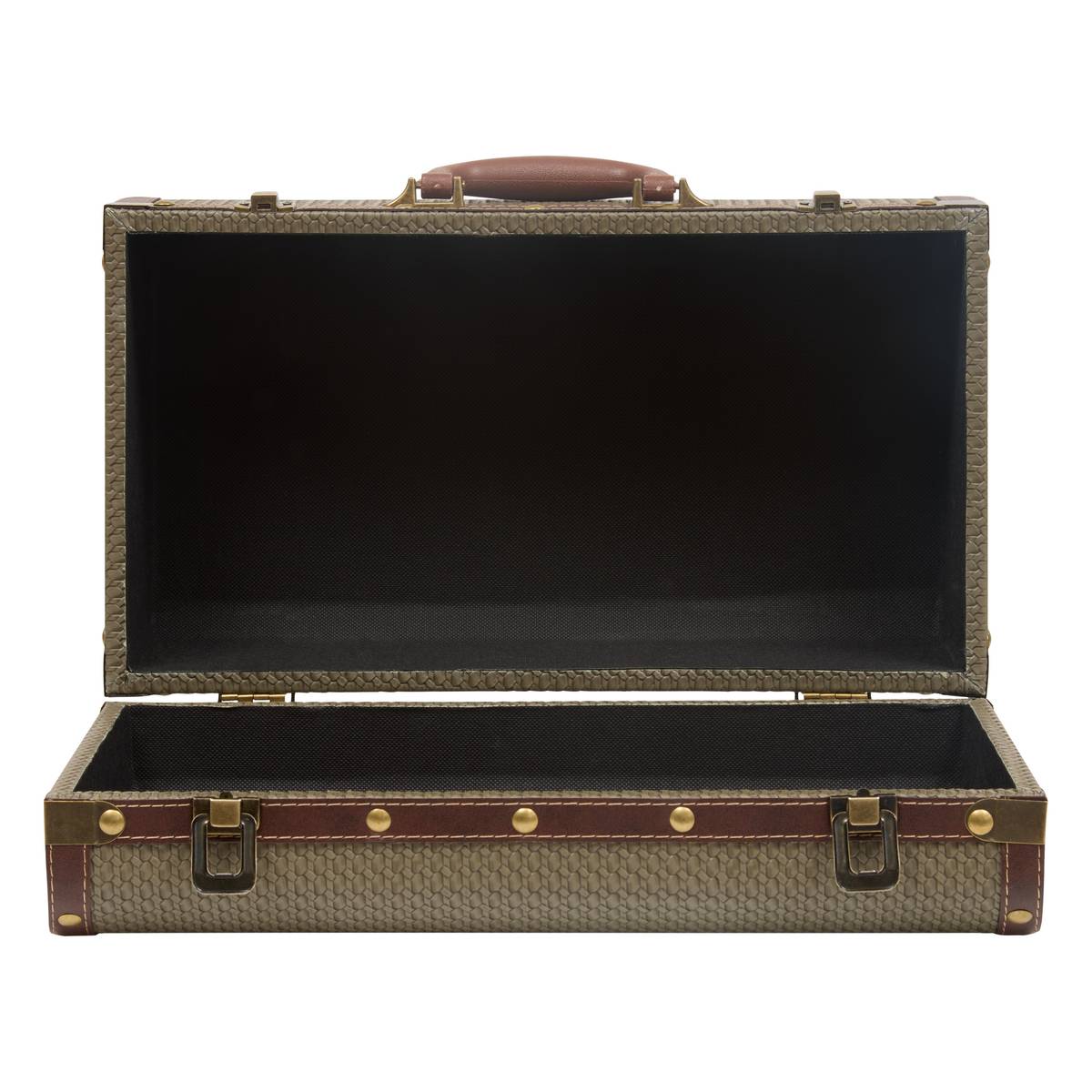 Set mit 2 rechteckigen Truhen "Bonie" Khakigrün, L.40/45,5 cm Khakigrün