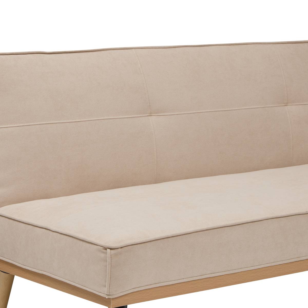 Schlafsofa "Dohan" 3-Sitzer, Kiefer, Beige Beige