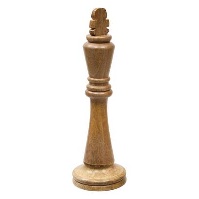 Pi&egrave;ce d'&eacute;checs "joely" manguier, h.40 cm