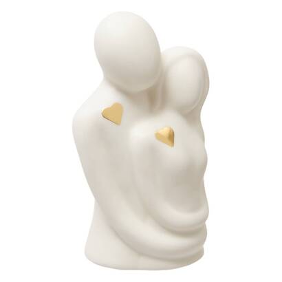 Statuette couple "clery" dolomite, h.9,5 cm