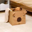 Faltbare quadratische Aufbewahrungsbox "Joey" Braun, 29x29 cm Braun