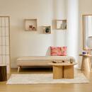 Schlafsofa "Dohan" 3-Sitzer, Kiefer, Beige Beige