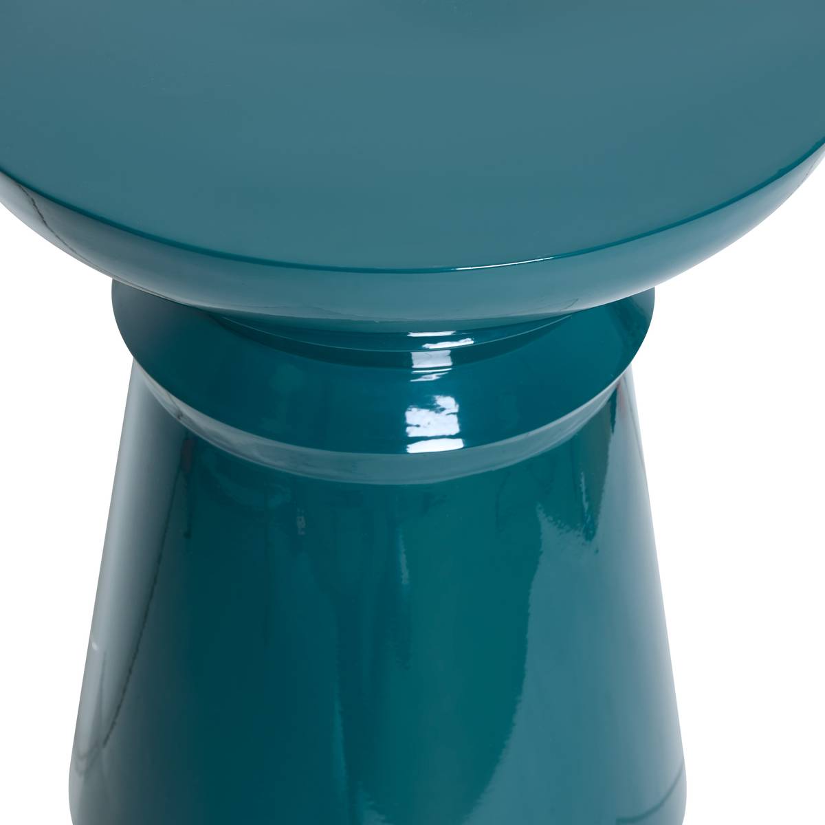 Beistelltisch "Jaya" Stahl, Petrolblau, D.38 cm Petrolblau