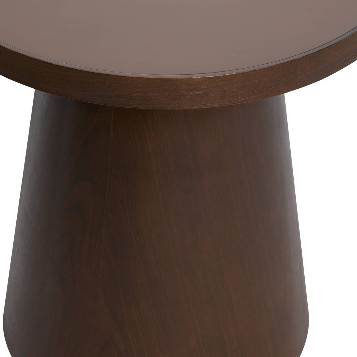 Beistelltisch "Hercyna" Geh&auml;rtetes Glas, Braun, &Oslash; 45 cm Braun