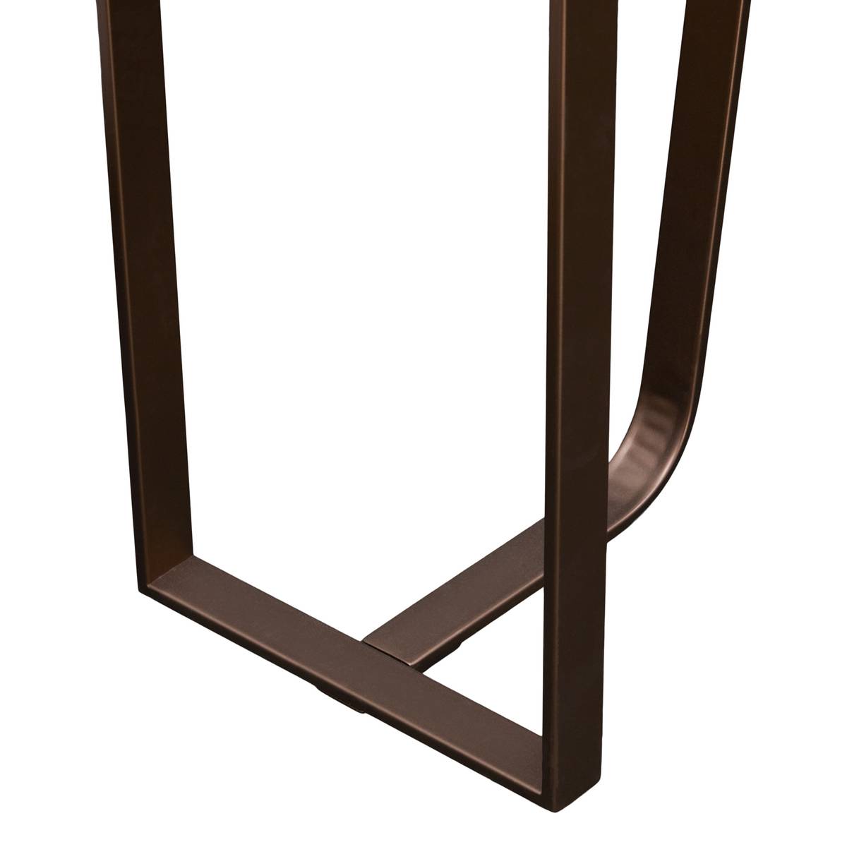 Konsole "Graphite" Stahl, Schokolade, 120x32 cm Chocolat