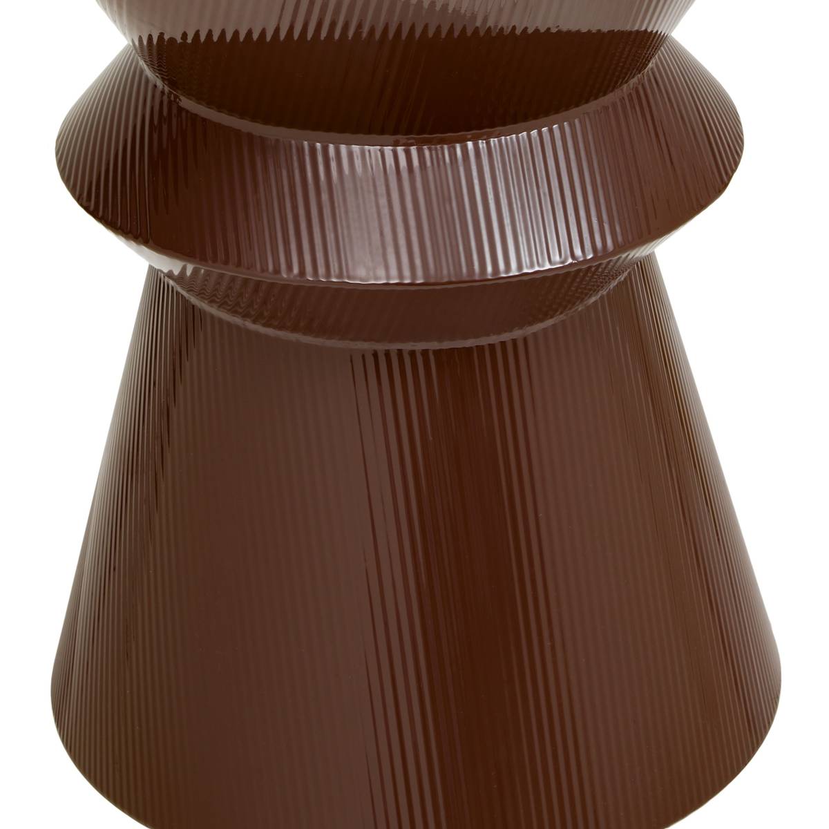 Beistelltisch "Maya" Stahl, Schokolade, D.35,5 cm Chocolat
