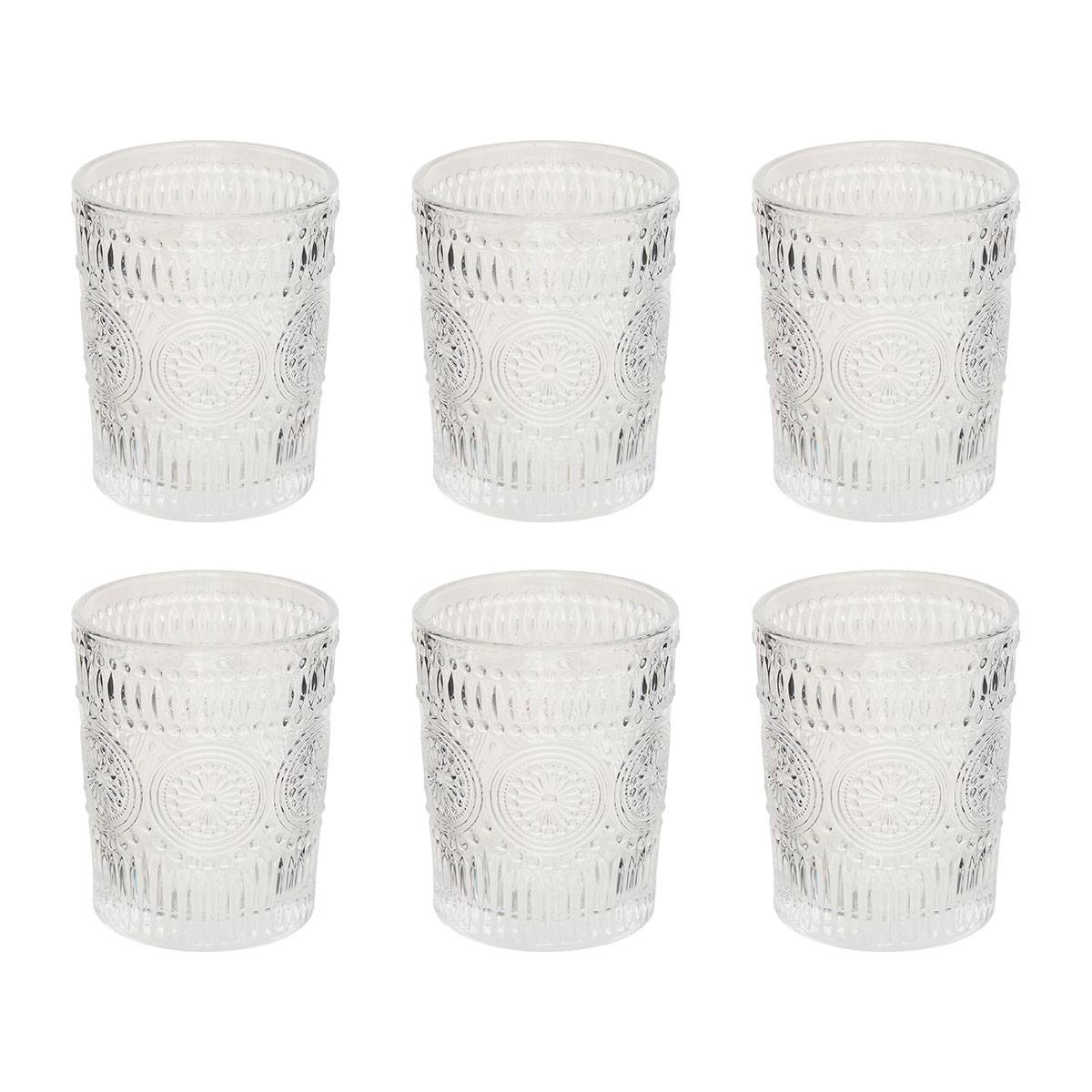 Set aus 6 niedrigen Trinkgläsern Ina 305 ml, Glas, Transparent Durchsichtig