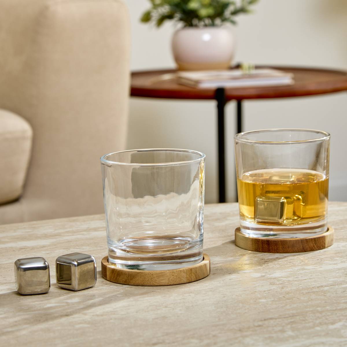 Whisky-Aperitif-Set "Jules" 270 ml, Kristallklar, Transparent Durchsichtig