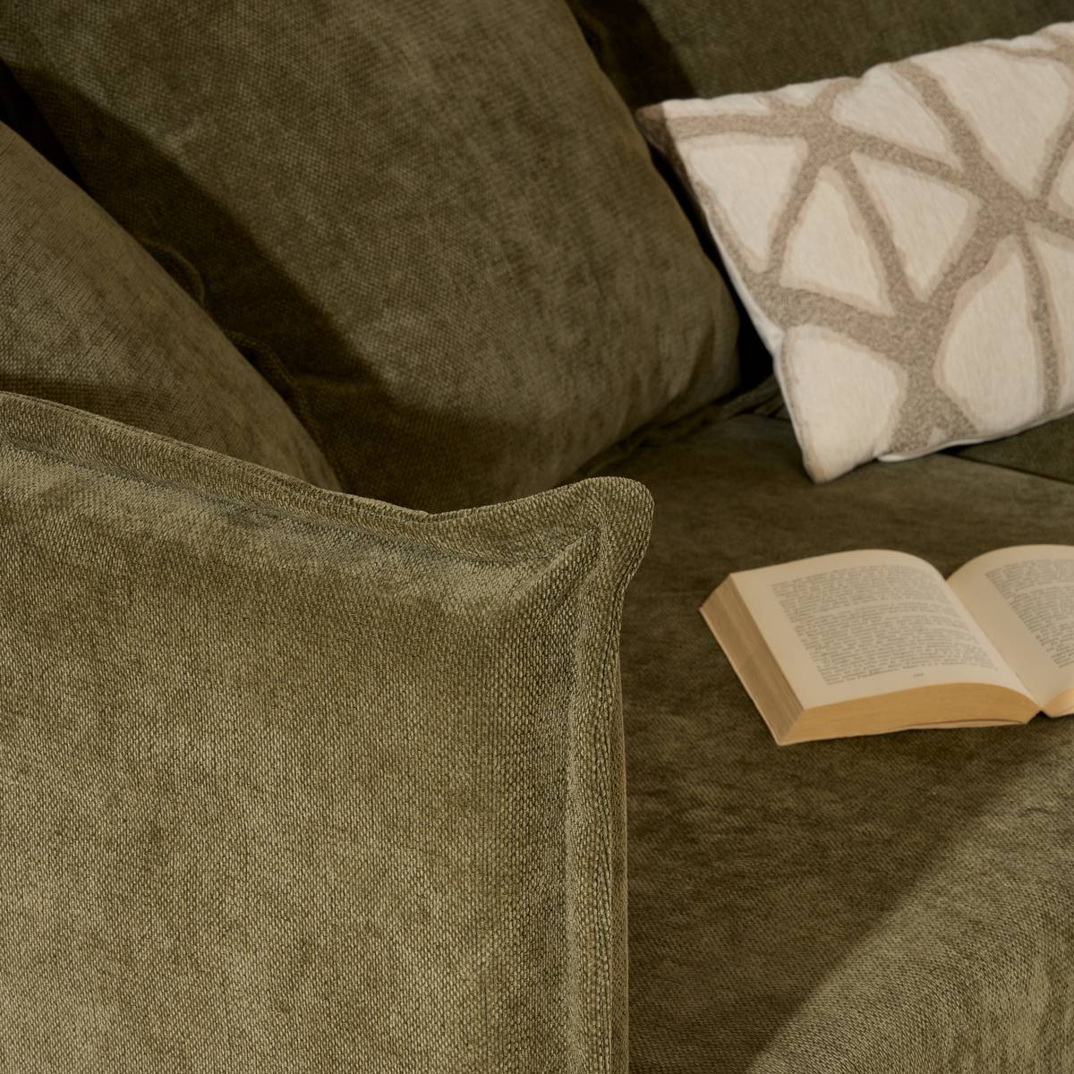 Sofa "Odile" 3 Plätze, Zedernholzgrün Zederngrün