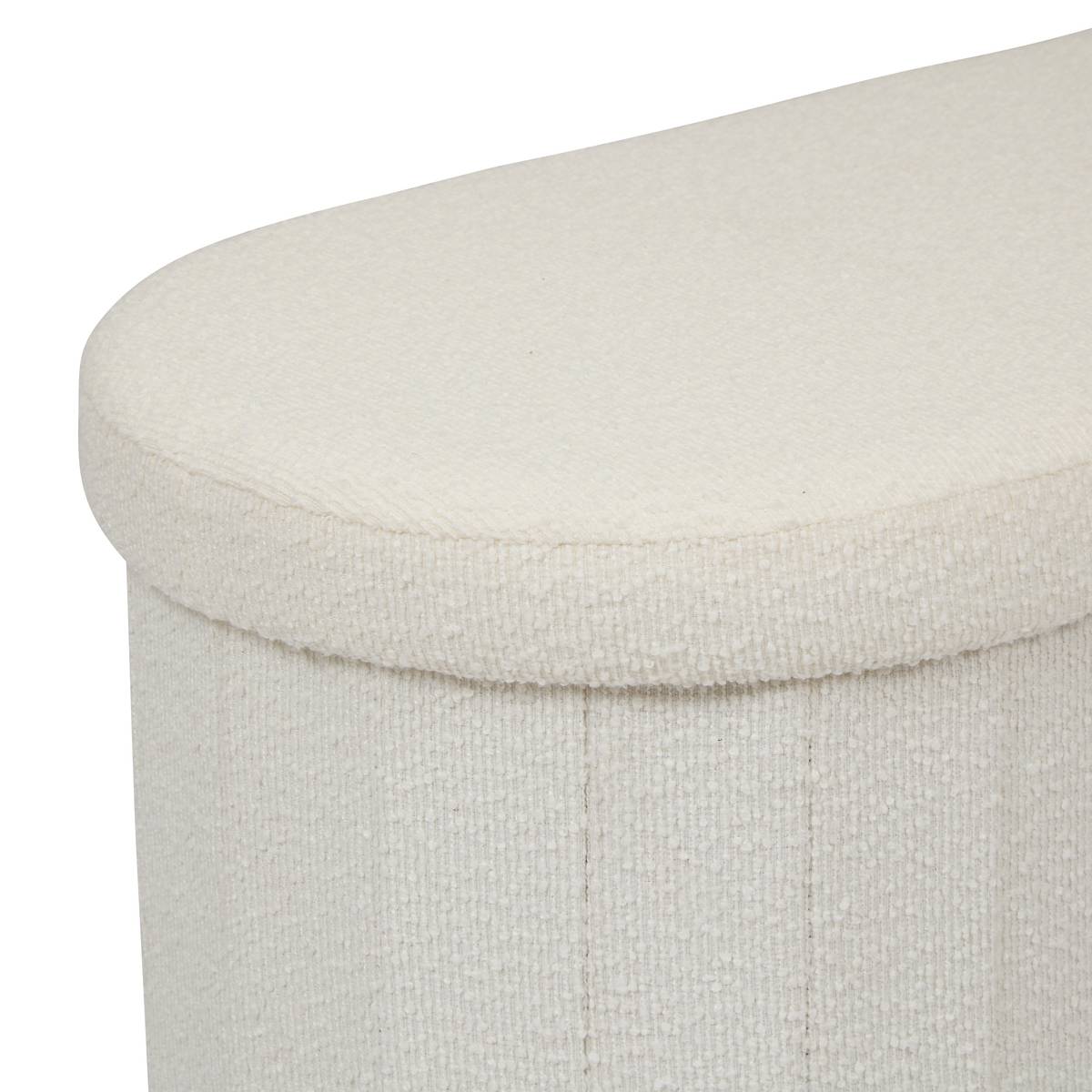 Doppel-Pouf "Fink" 76x38 cm Weiß