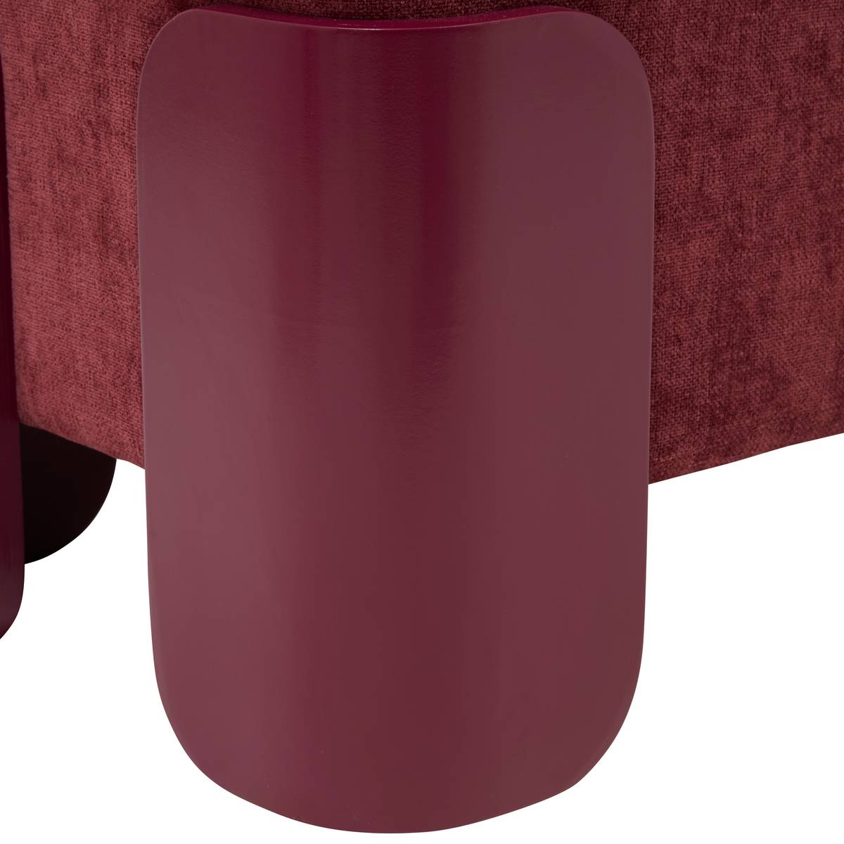 Sitzpouf "Mizar" Granatrot, 38x36 cm Granatrot