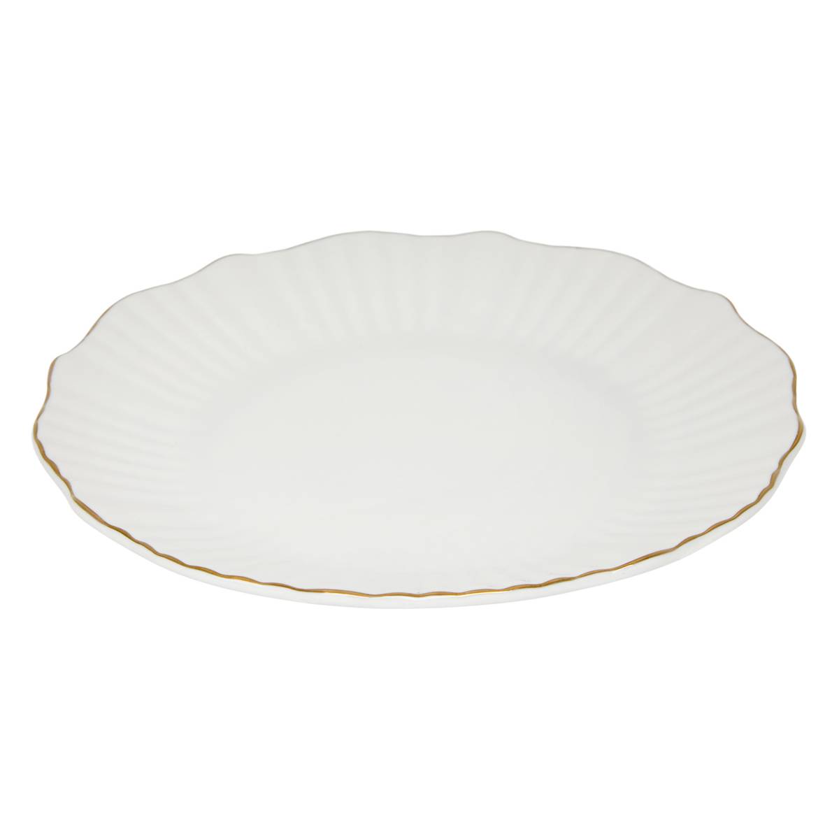 6er-Set Dessertteller "Daphne" Porzellan, D.20 cm Weiß