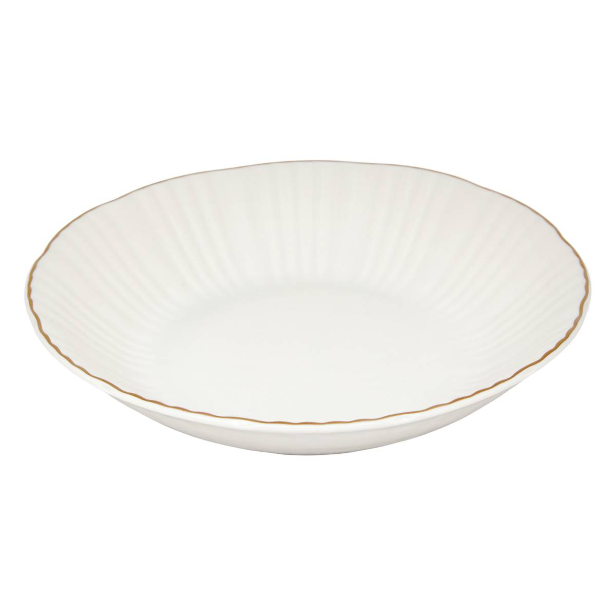 6er-Set tiefe Teller "Daphne" Porzellan, &Oslash; 20,5 cm Wei&szlig;