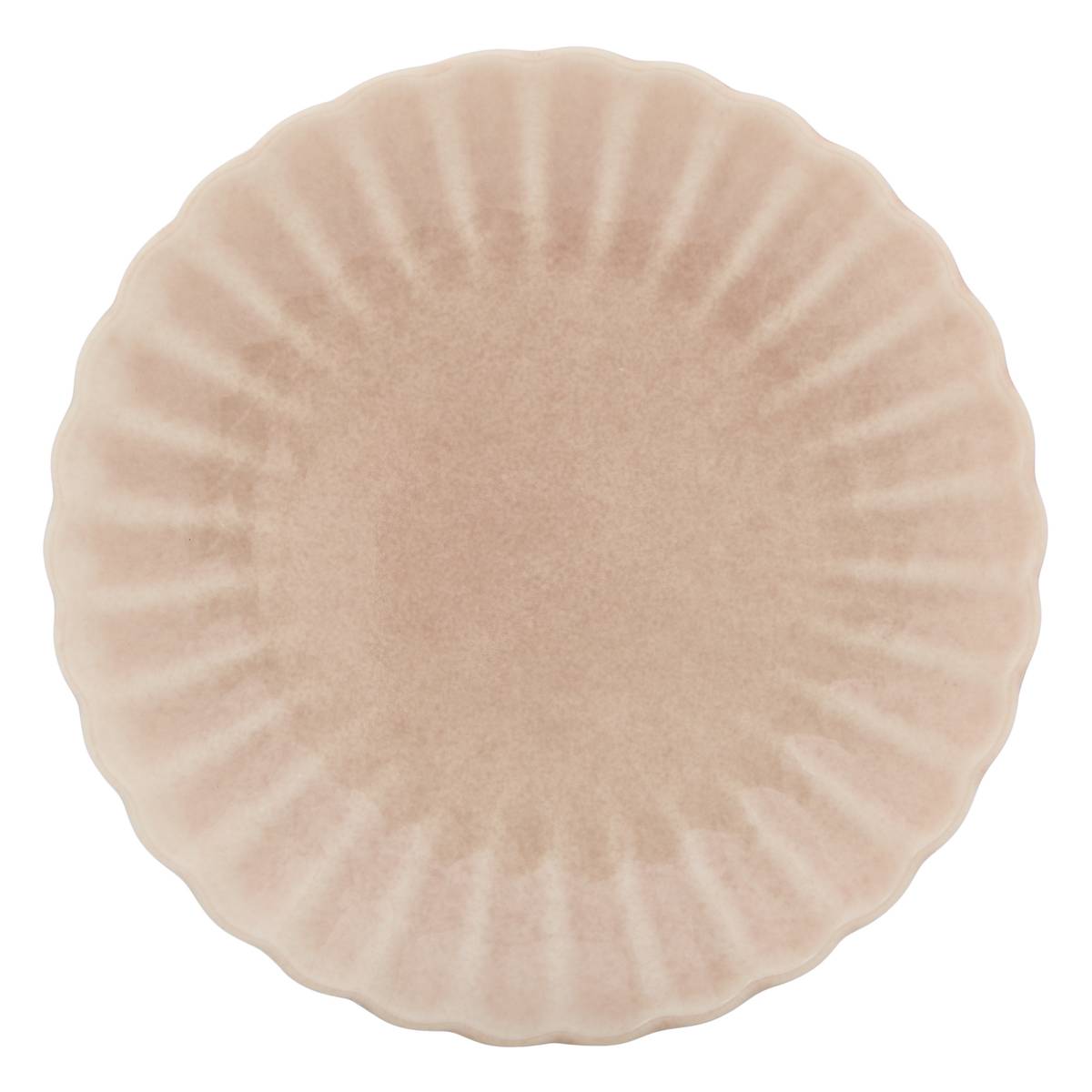 Set mit 4 Desserttellern "Romy" Steingut, D.21 cm Rosa