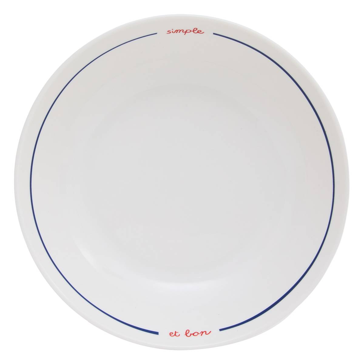 6er-Set tiefe Teller "Fra" Porzellan, D.20,2 cm Blau