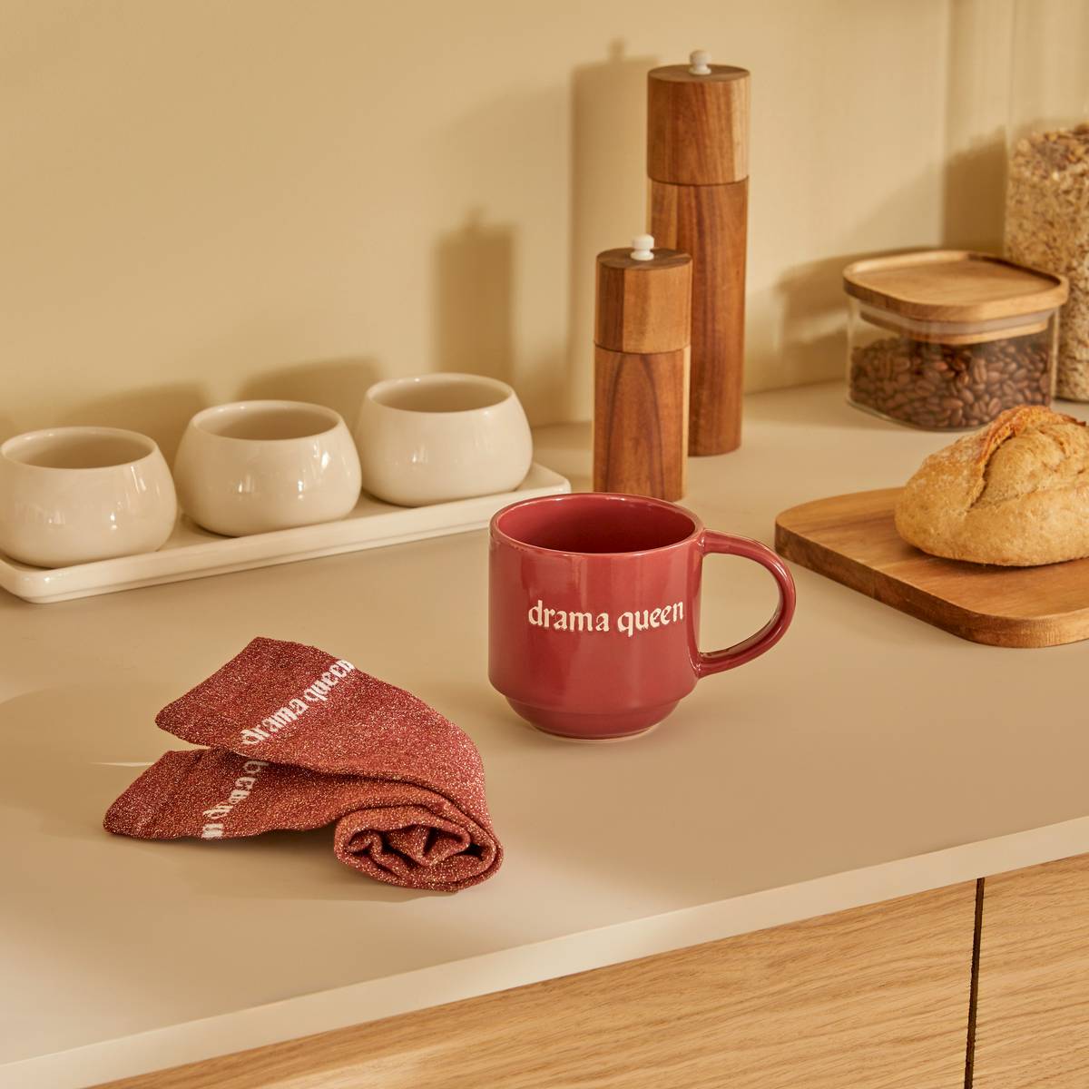 Becher-Set "Bich" 380 ml, Steinzeug Modèle C