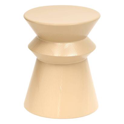 Beistelltisch "maya" stahl, beige, &Oslash; 35,5 cm