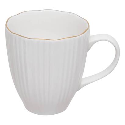 Becher "daphne" 365 ml, porzellan, wei&szlig;
