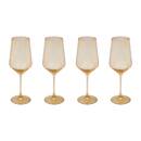 Set mit 4 Weingläsern "Ambre" 420 ml, Glas, Bernstein Bernstein
