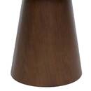 Beistelltisch "Hercyna" Geh&auml;rtetes Glas, Braun, &Oslash; 45 cm Braun