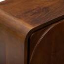 Rechteckiges Sideboard mit 3 T&uuml;ren und 3 Ebenen "Shelty" Mangoholz, Braun, 160x70 cm Braun