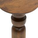 Beistelltisch "Shelty" Mangoholz, D.38 cm Braun 2