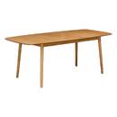 Ausziehbarer Esstisch "Tilda" Hevea-Holz, 6 Plätze Beige