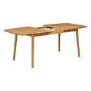 Ausziehbarer Esstisch "Tilda" Hevea-Holz, 6 Plätze Beige