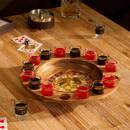 Gesellschaftsspiel "Jules" 17 St&uuml;ck, Glas, Rot / Schwarz Rot / Schwarz