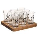 Tic-Tac-Toe "Jules" 10 St&uuml;ck, Glas, Transparent Durchsichtig