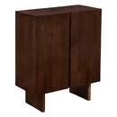 Rechteckiges Sideboard 2 T&uuml;ren 1 Fachboden "Nyero" Mango, Braun, 80x100 cm Braun