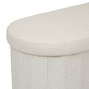 Doppel-Pouf "Fink" 76x38 cm Weiß