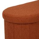 Doppel-Pouf "Fink" Amberrot, 76x38 cm Bernstein