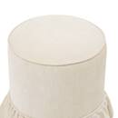 Sitzpouf "Fiora" Elfenbein, Ø 36 cm Ivoire